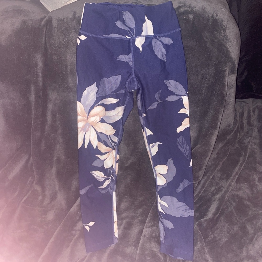 Calvin Klein Blue Floral Leggings